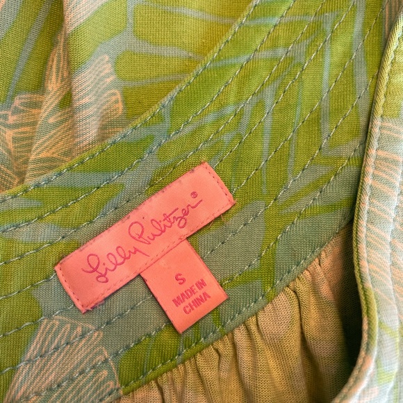 Blue and green Lilly Pulitzer summer dress - Picture 5 of 9